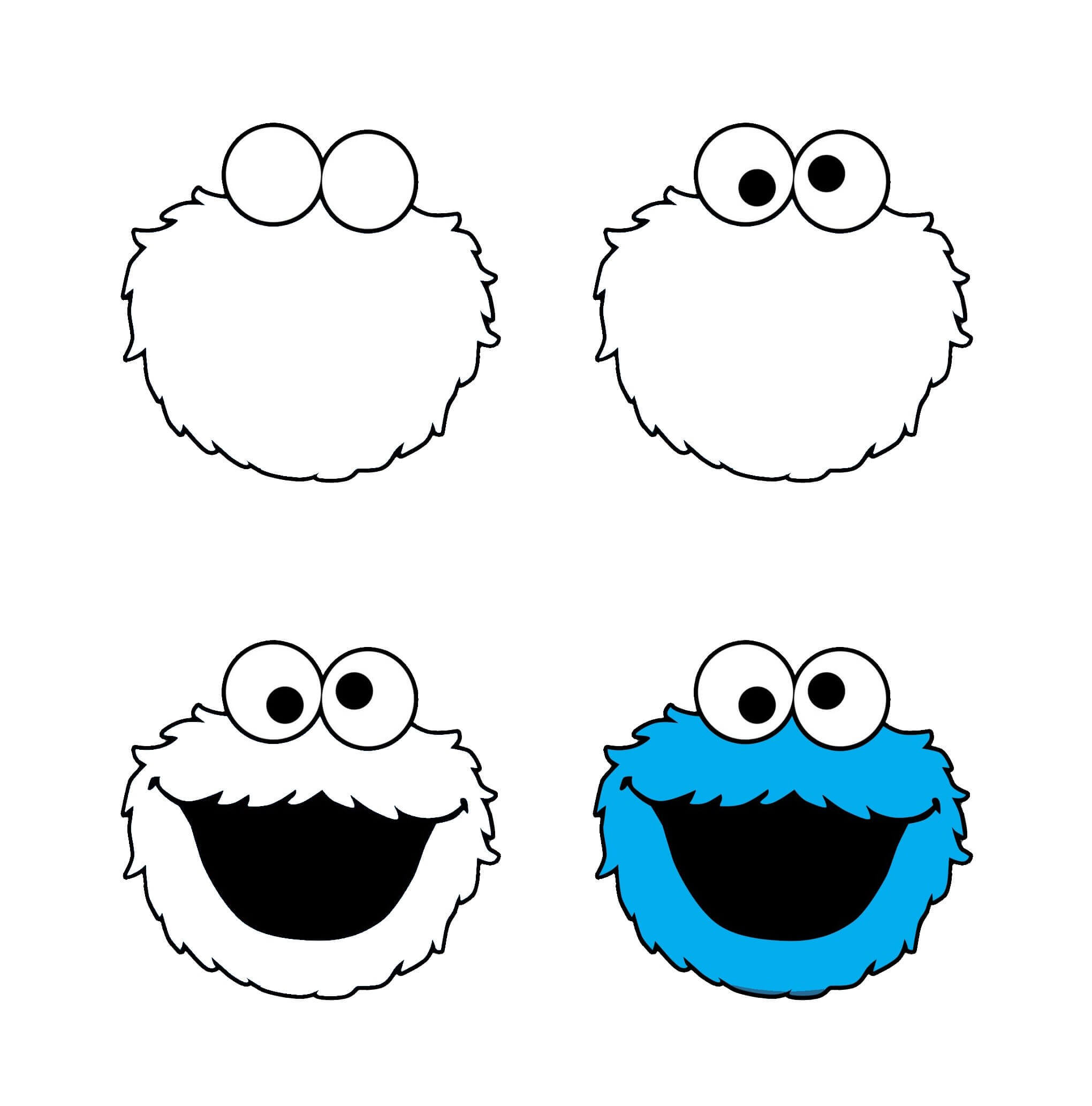 Cookie Monster Drawing Ideas