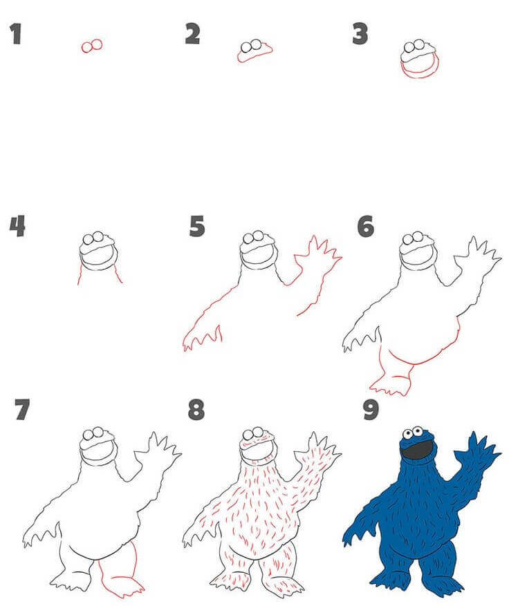 Cookie Monster idea (2) Drawing Ideas