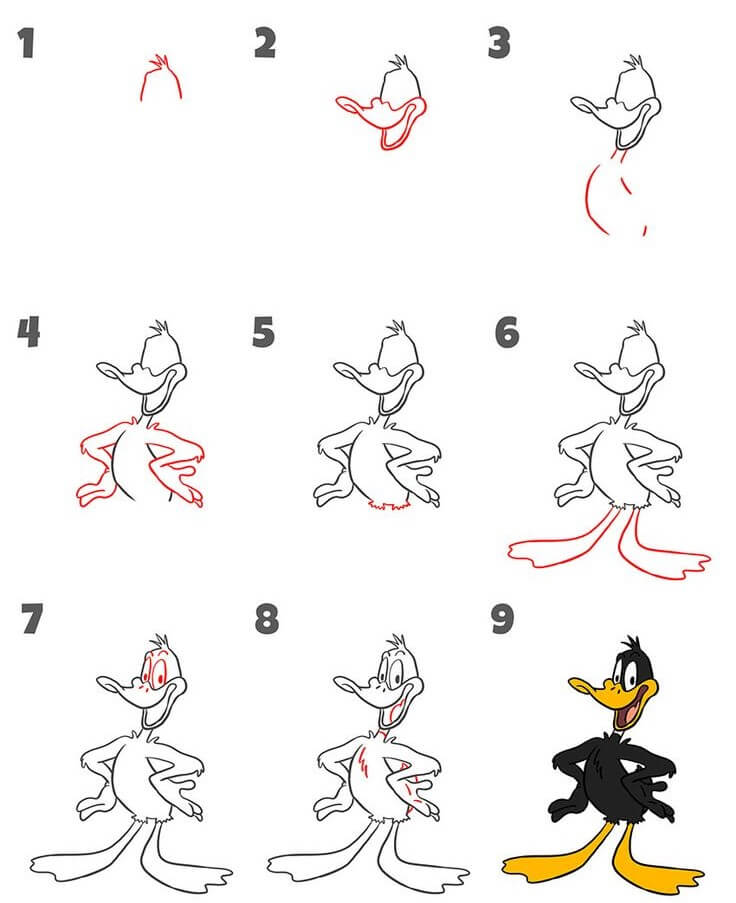 Daffy Duck idea (1) Drawing Ideas