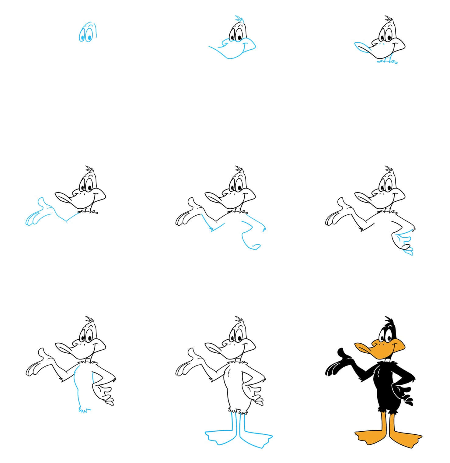 Daffy Duck Drawing Ideas