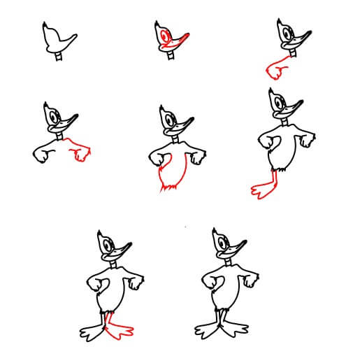 Daffy Duck idea (7) Drawing Ideas