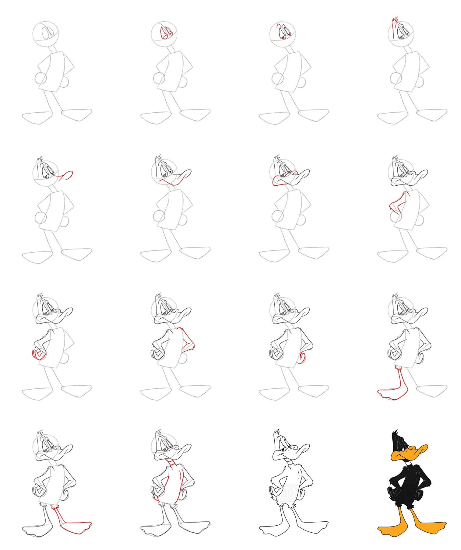 Daffy Duck idea (8) Drawing Ideas