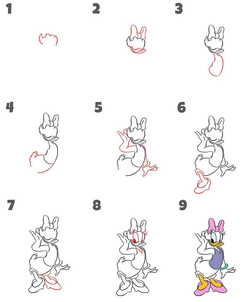 Daisy Duck idea (2) Drawing Ideas