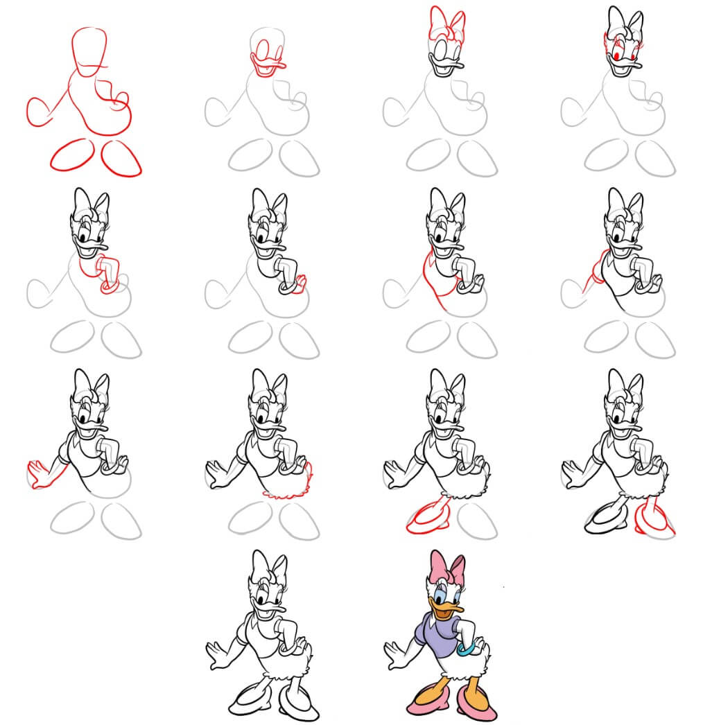 Daisy Duck idea (4) Drawing Ideas