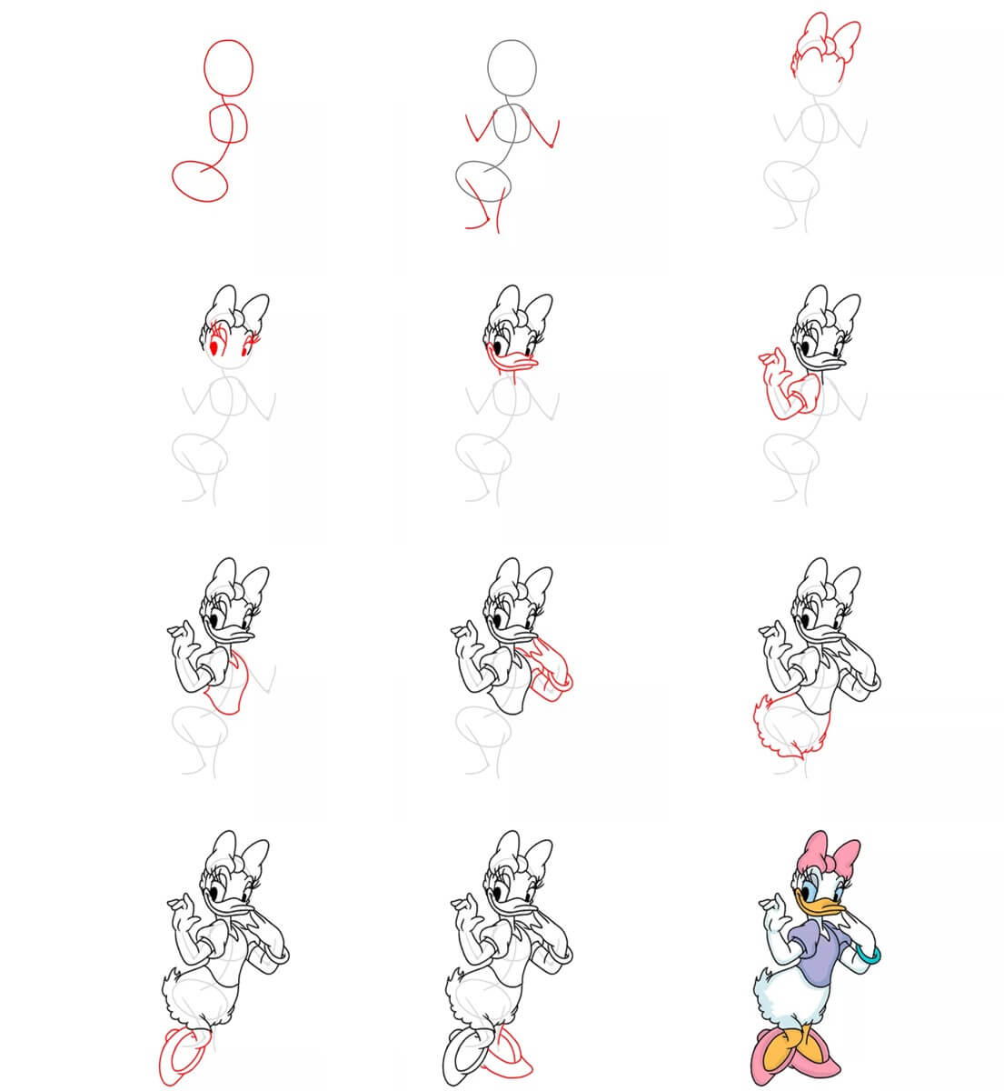 Daisy Duck idea (5) Drawing Ideas