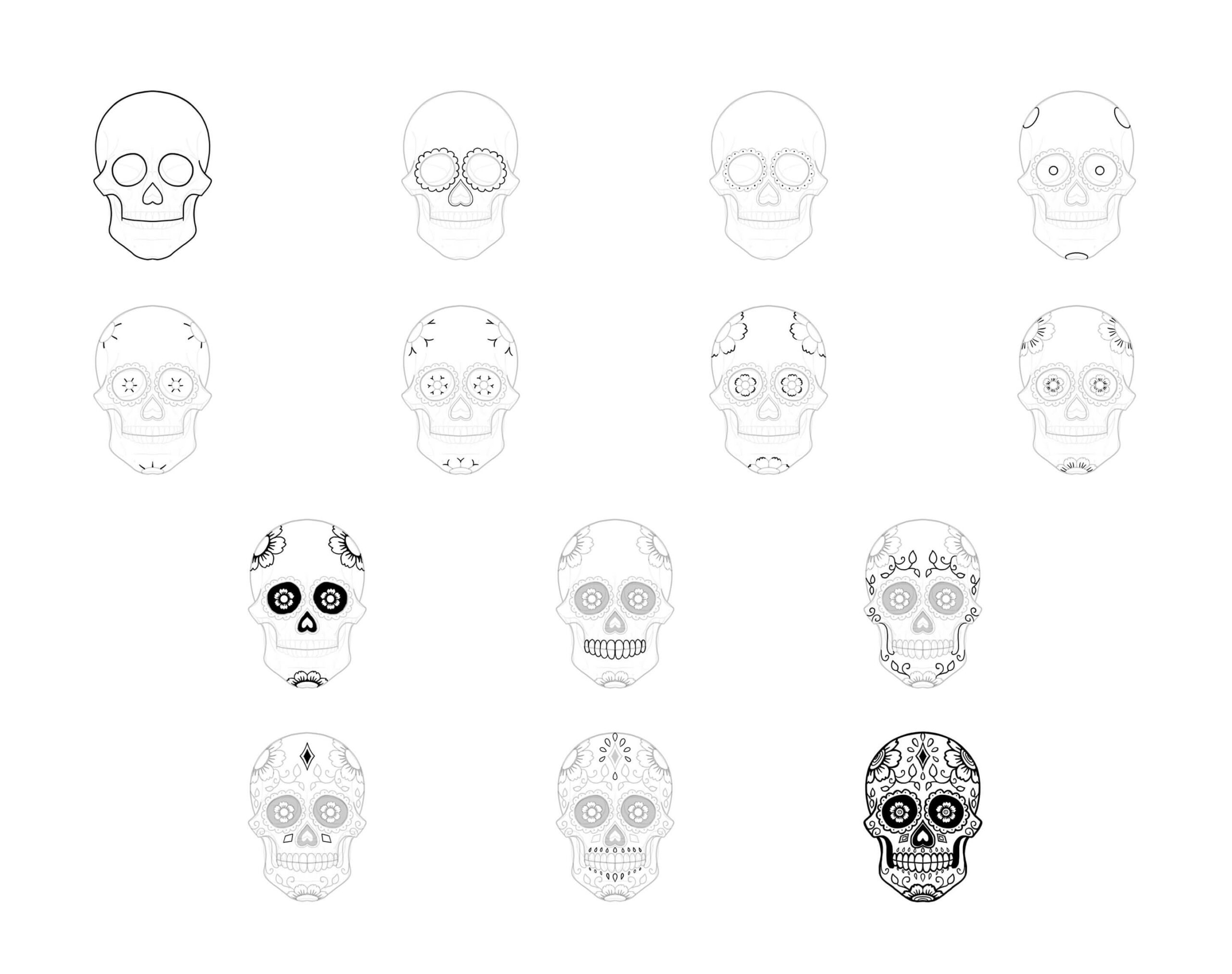 Day of the Dead idea (10) Drawing Ideas