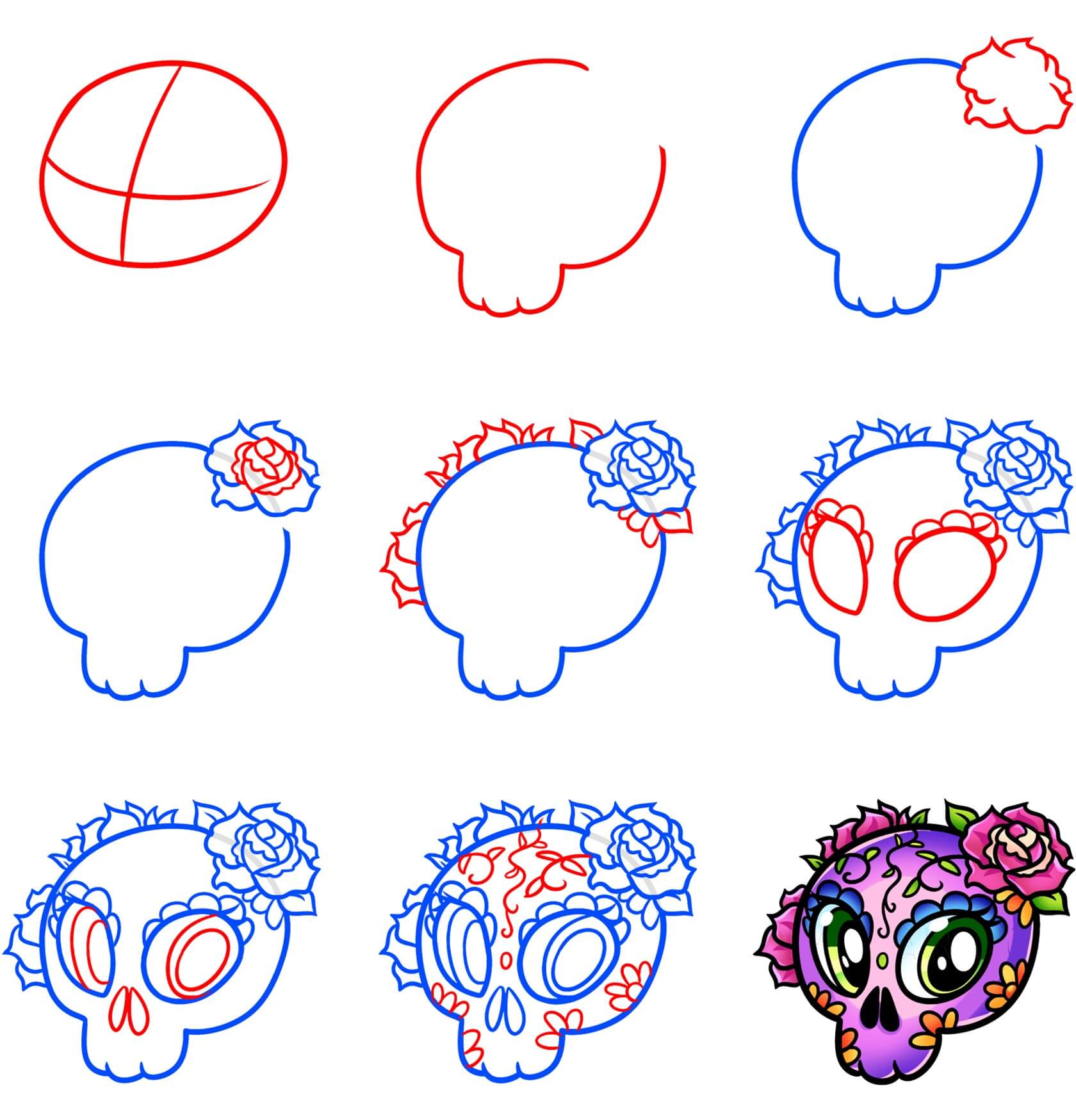 Day of the Dead idea (11) Drawing Ideas