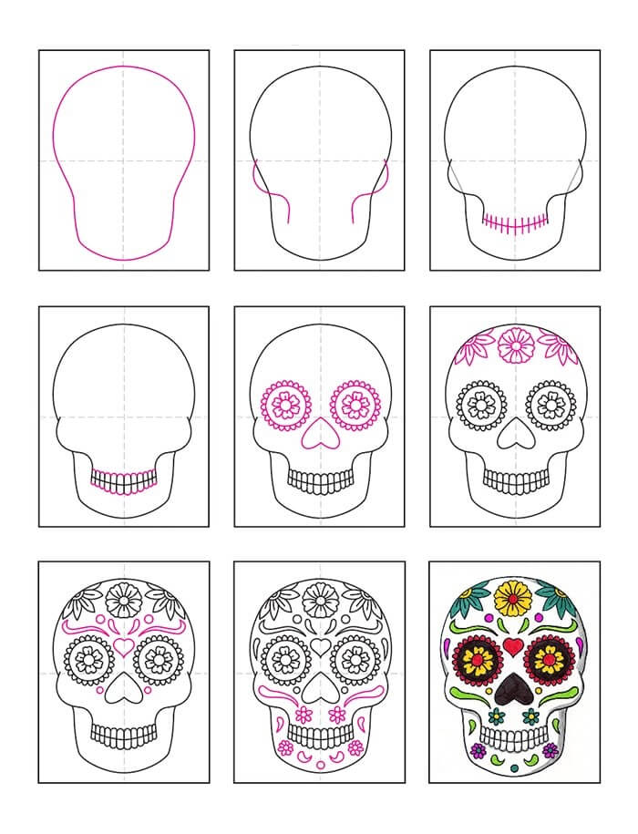 Day of the Dead idea (7) Drawing Ideas