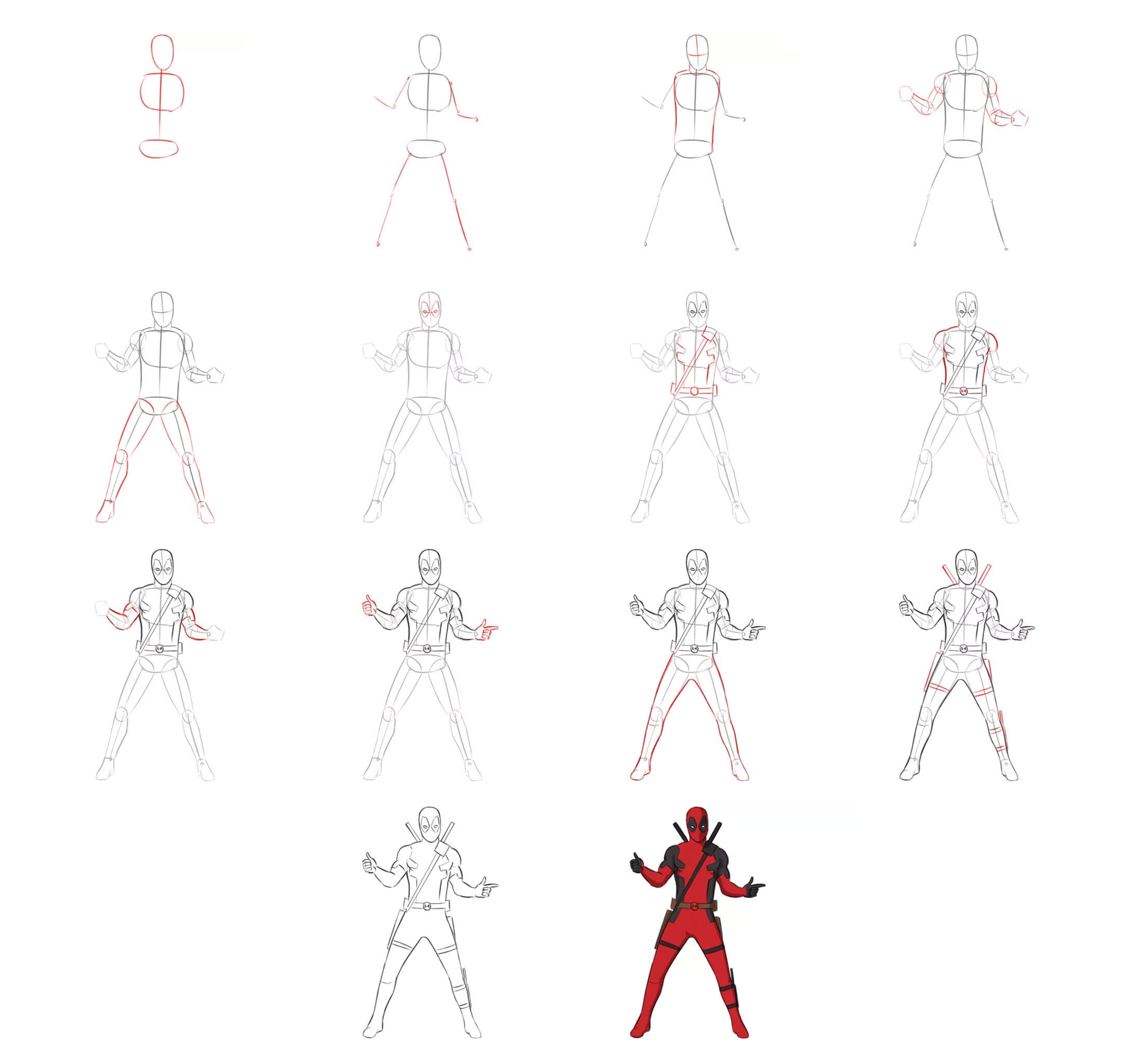 Deadpool idea (4) Drawing Ideas