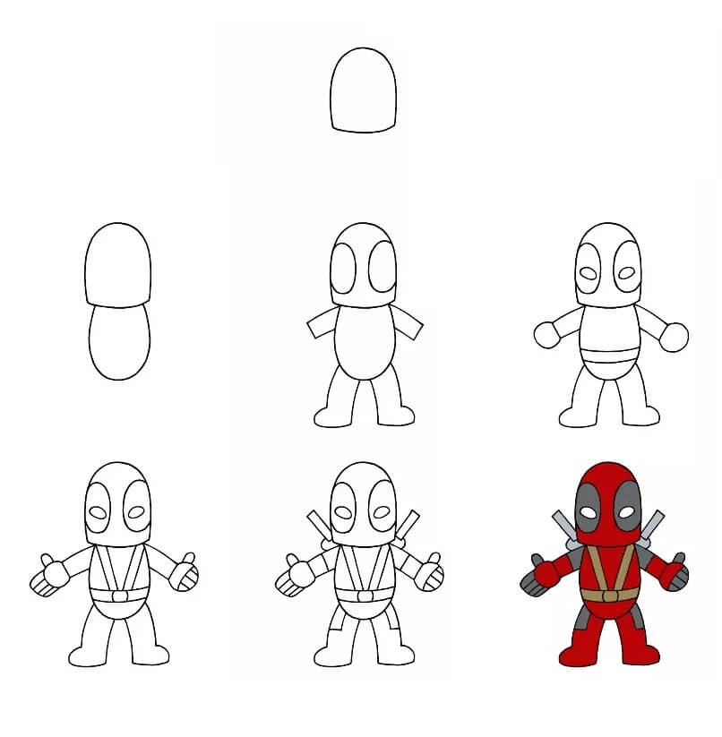 Deadpool idea (9) Drawing Ideas