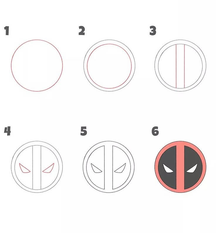 Deadpool logo Drawing Ideas