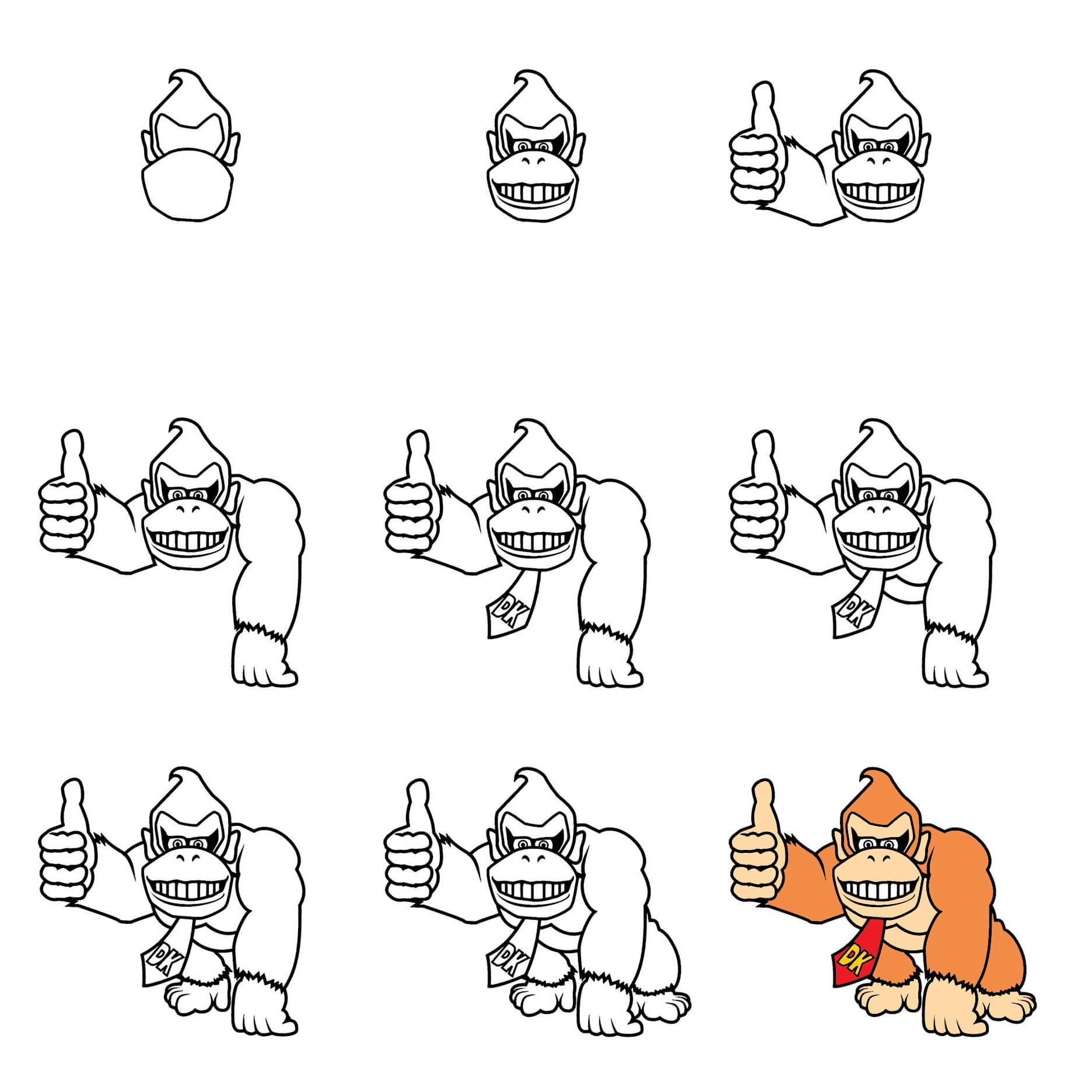 Donkey Kong Drawing Ideas