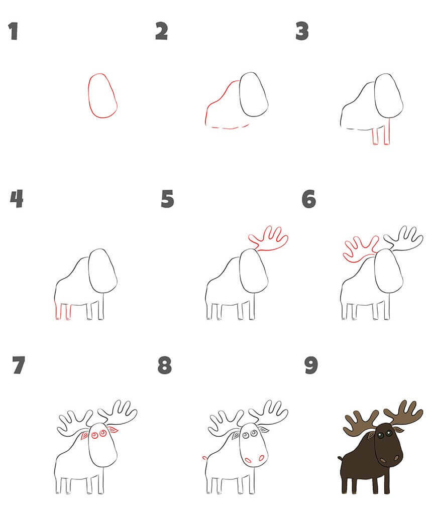 How to draw Elk idea (11)