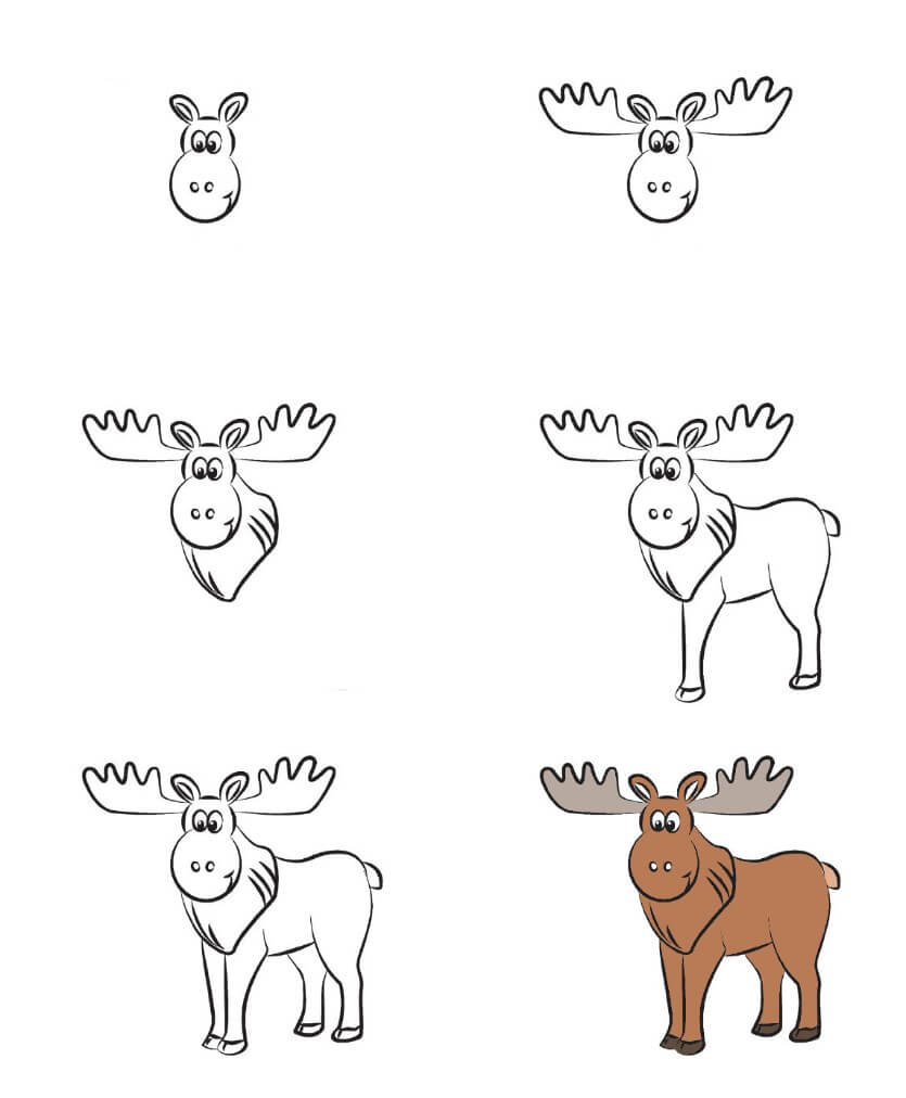 How to draw Elk idea (15)