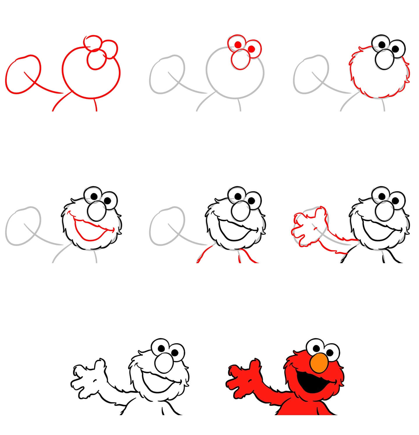 Elmo idea (11) Drawing Ideas