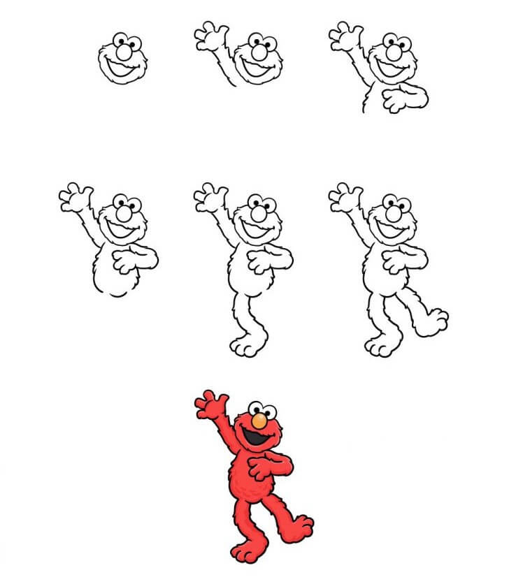 Elmo idea (3) Drawing Ideas