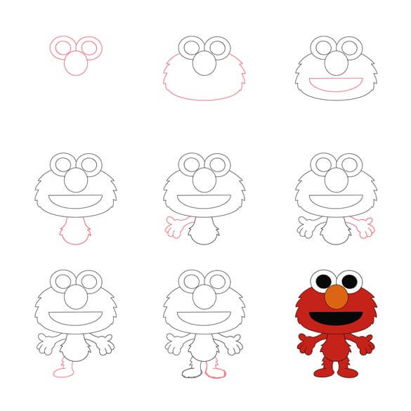 Elmo idea (7) Drawing Ideas