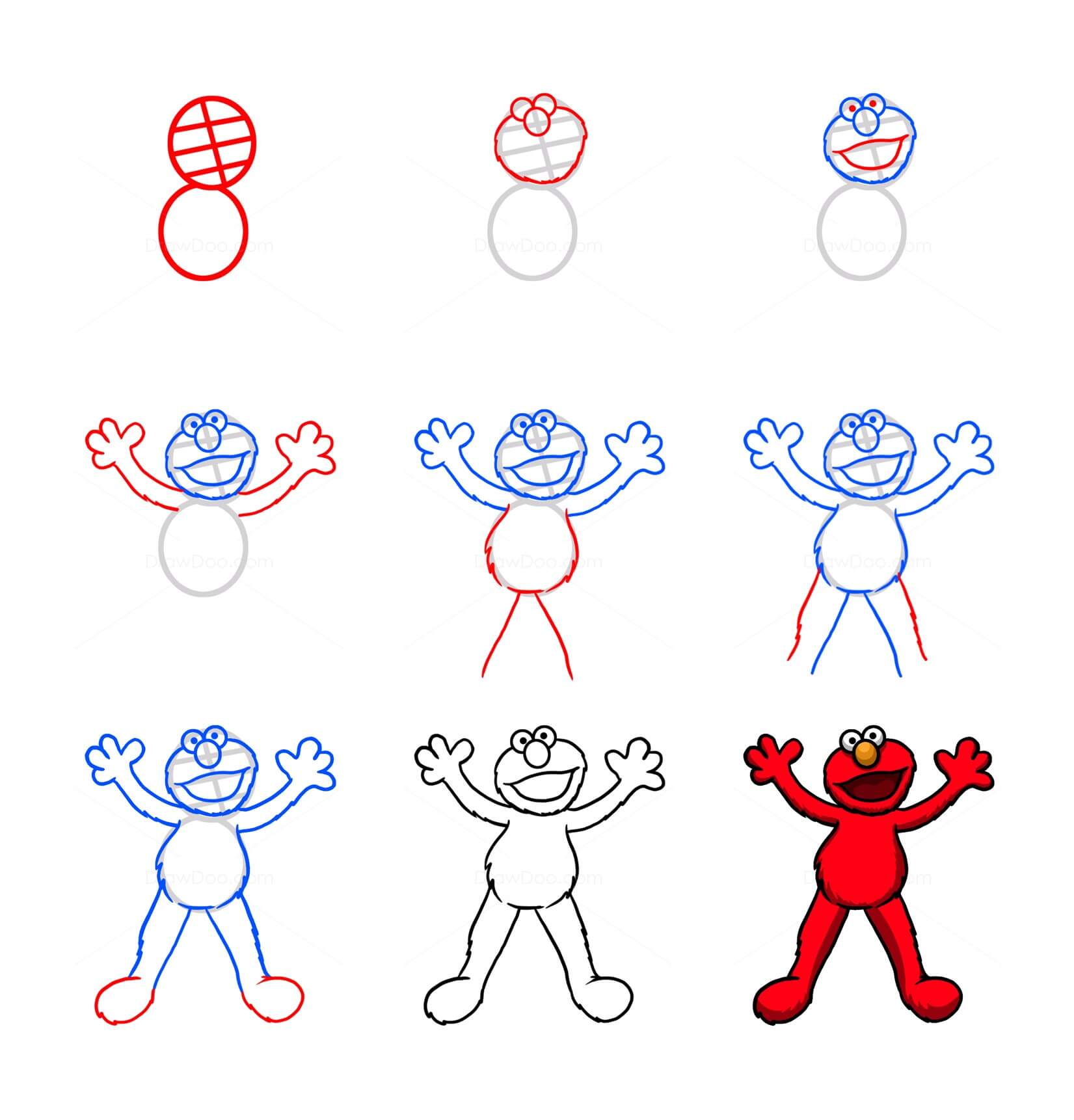 Elmo Drawing Ideas