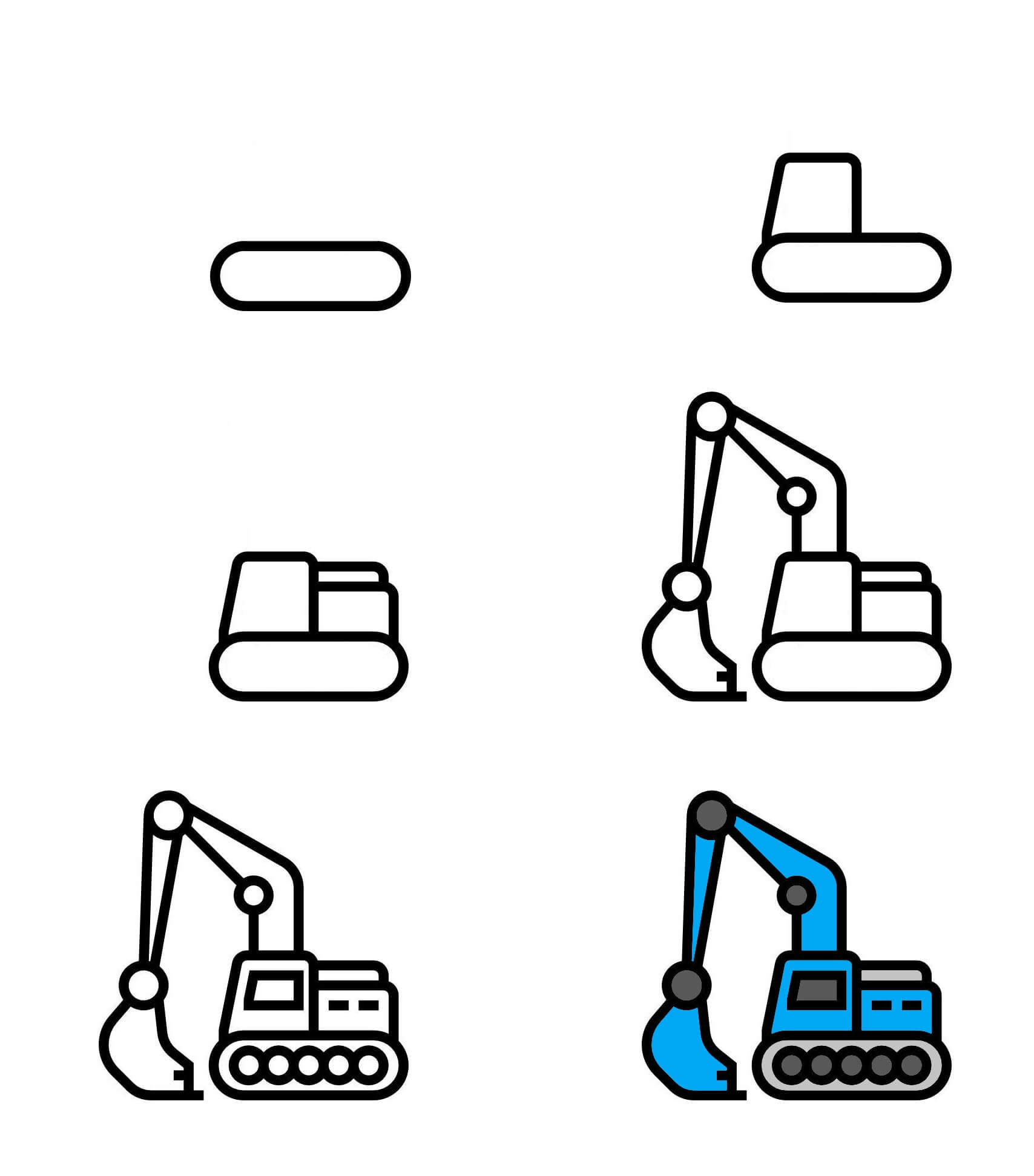 Excavator idea (1) Drawing Ideas