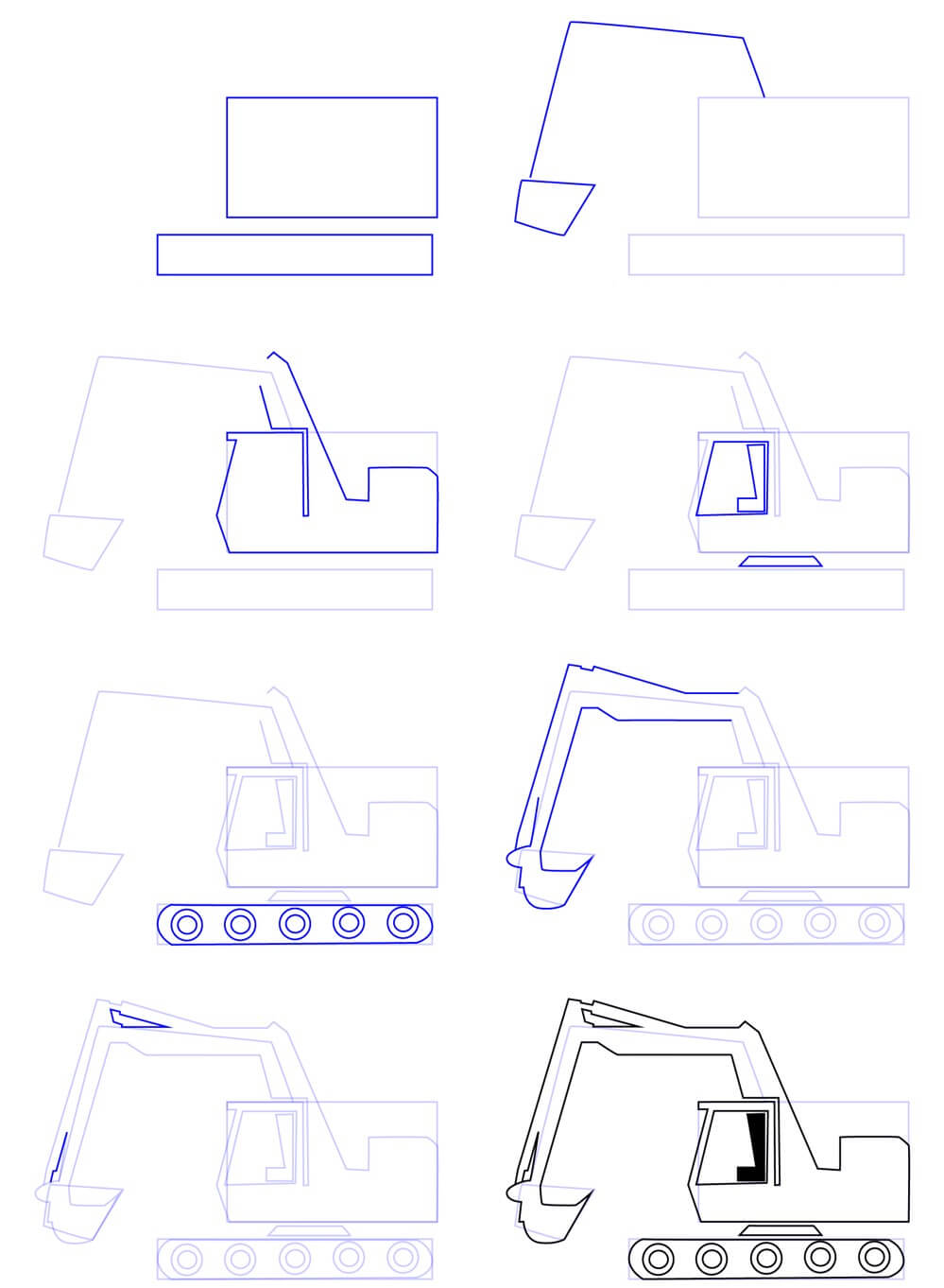 Excavator idea (5) Drawing Ideas