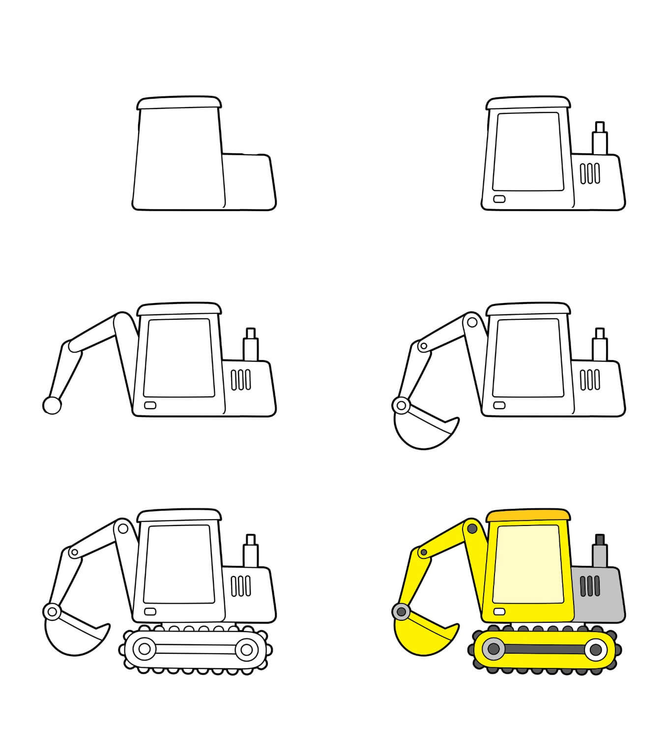 Excavator idea (6) Drawing Ideas