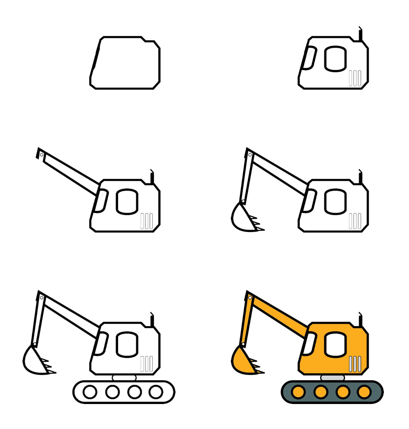 Excavator idea (8) Drawing Ideas