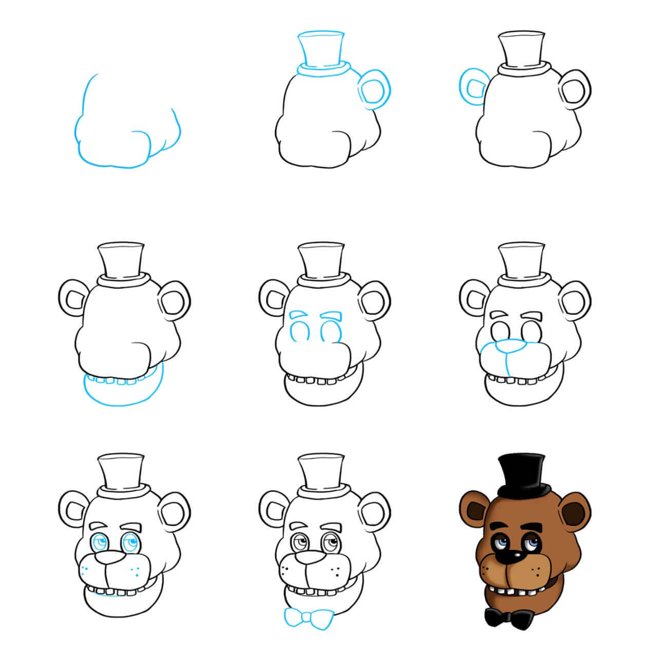 Freddy Fazbear Drawing Ideas