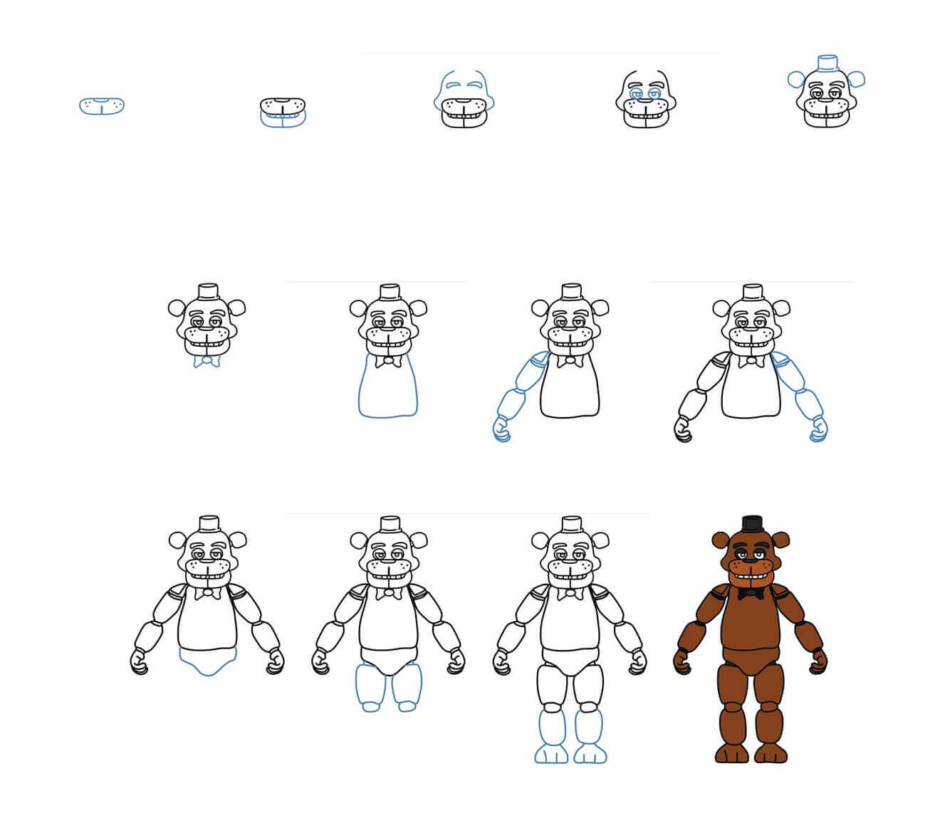 Freddy Fazbear idea (1) Drawing Ideas