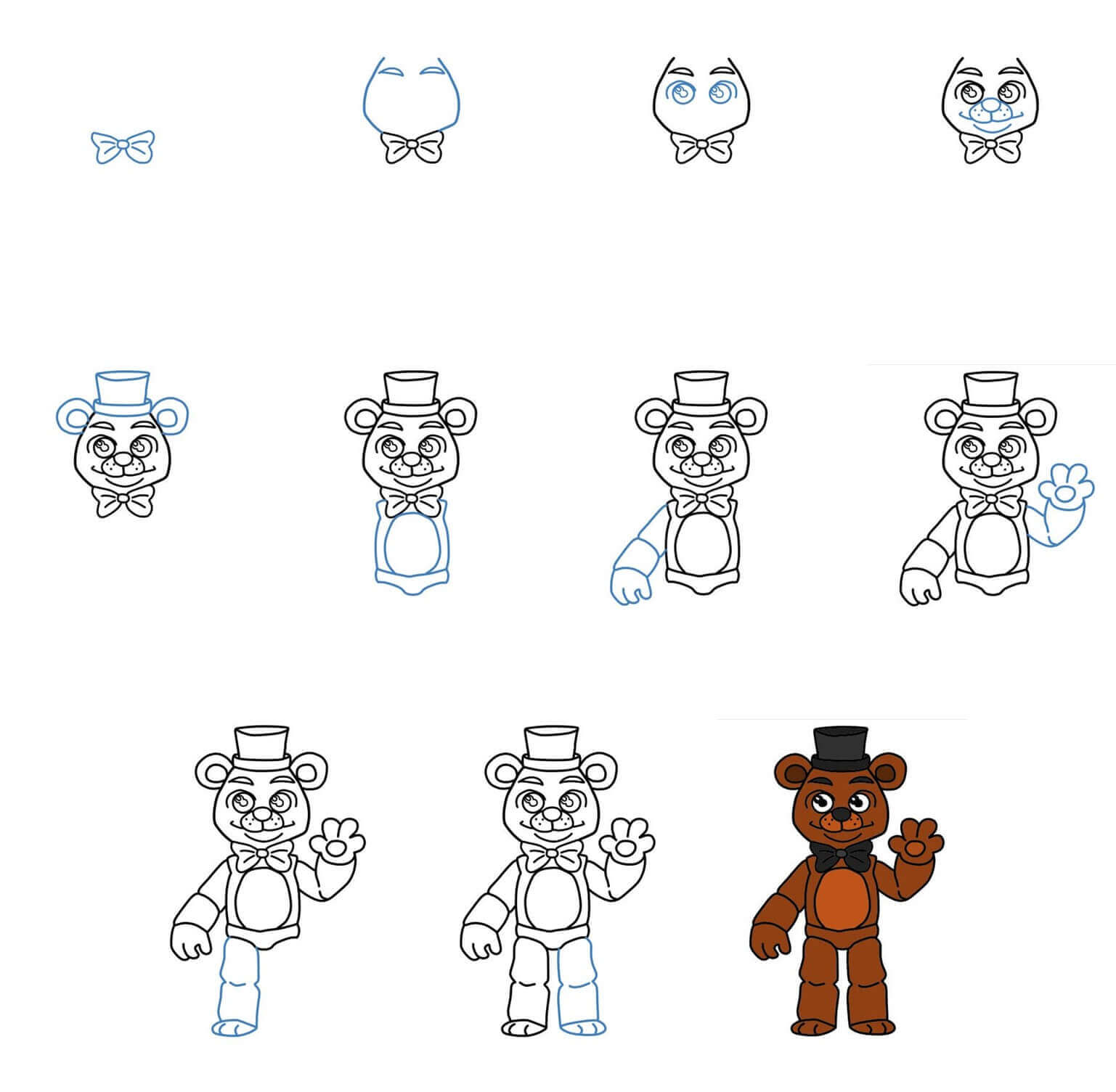 Freddy Fazbear idea (2) Drawing Ideas