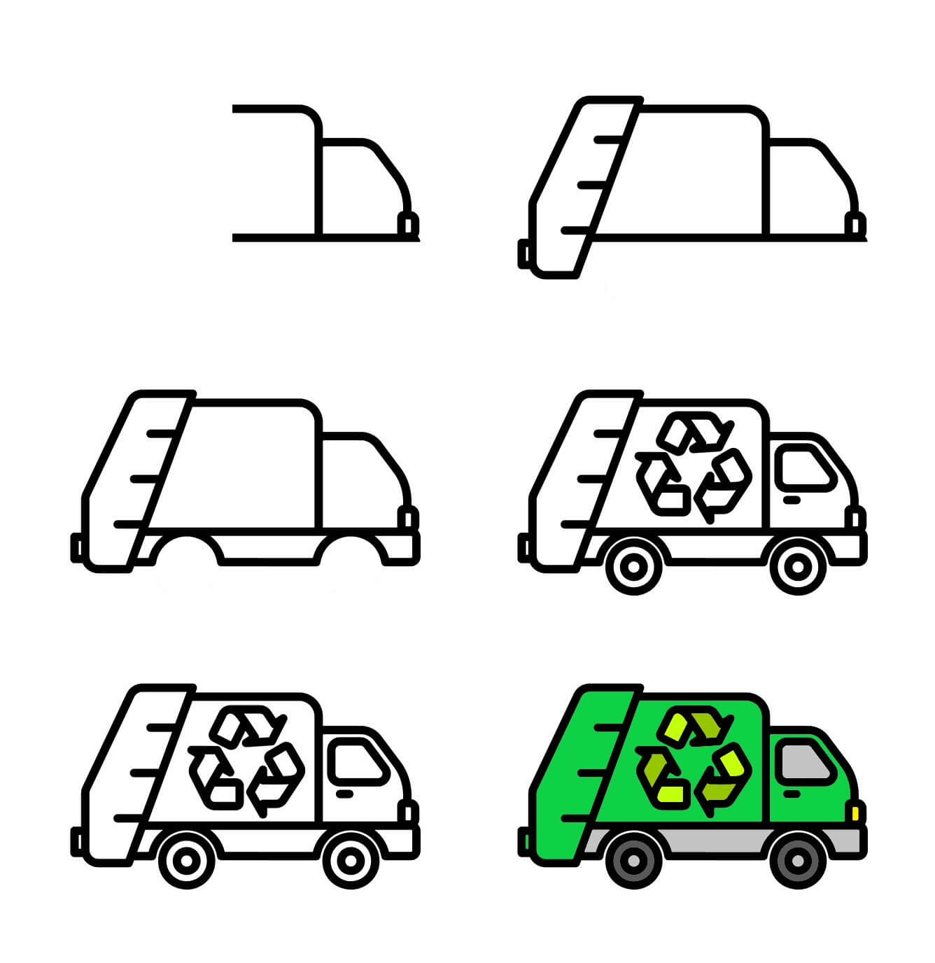 Garbage Truck idea (5) Drawing Ideas