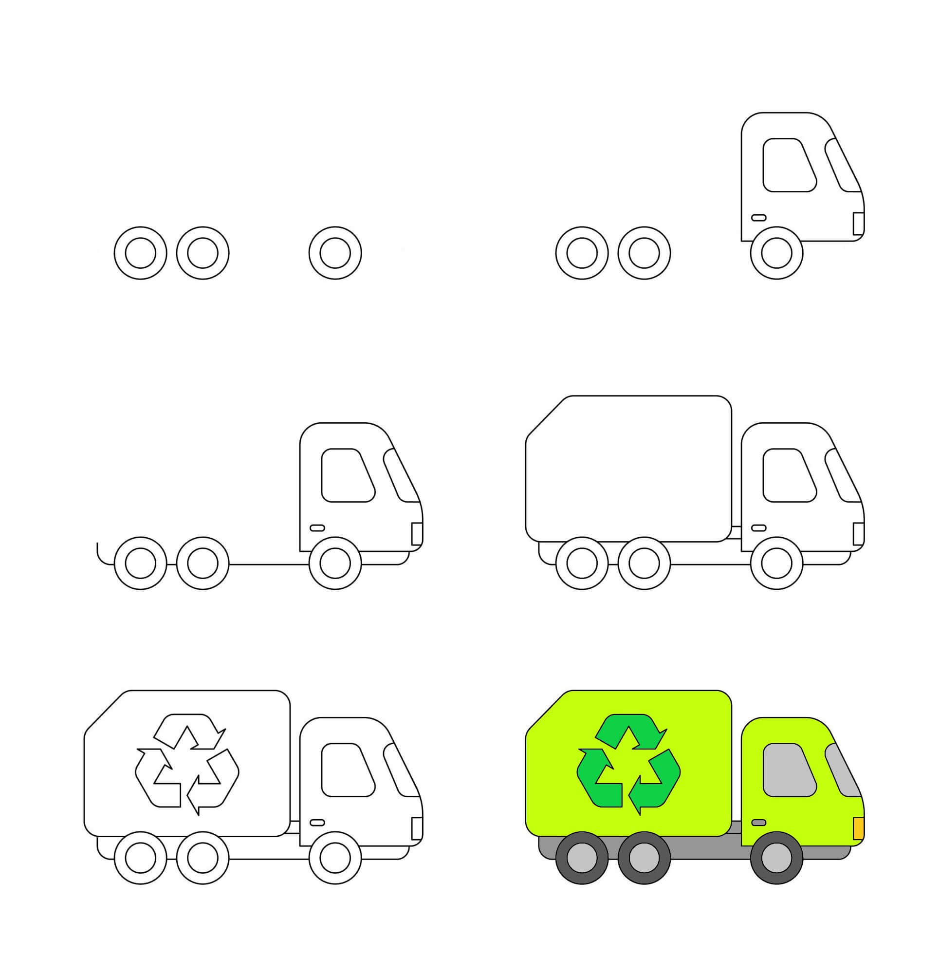 Garbage Truck idea (8) Drawing Ideas