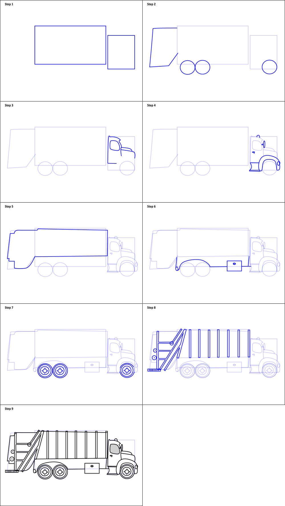 Garbage Truck idea (9) Drawing Ideas