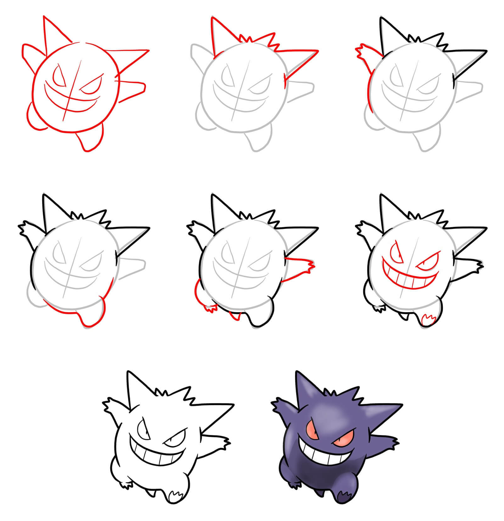 Gengar idea (10) Drawing Ideas