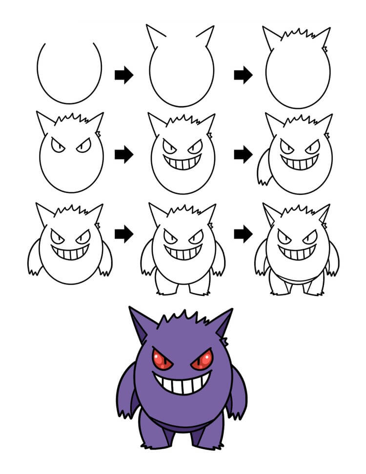 Gengar idea (5) Drawing Ideas