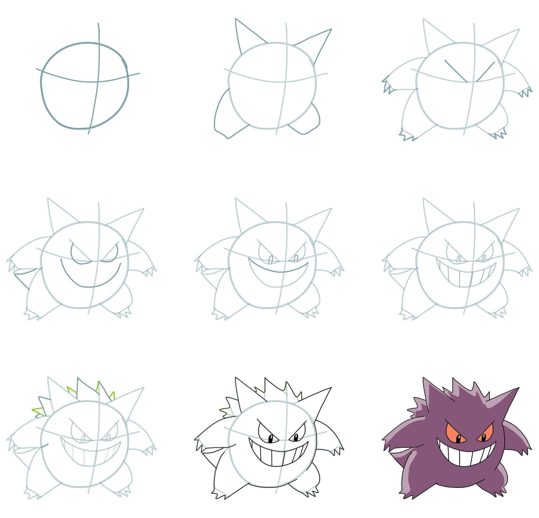 Gengar idea (7) Drawing Ideas