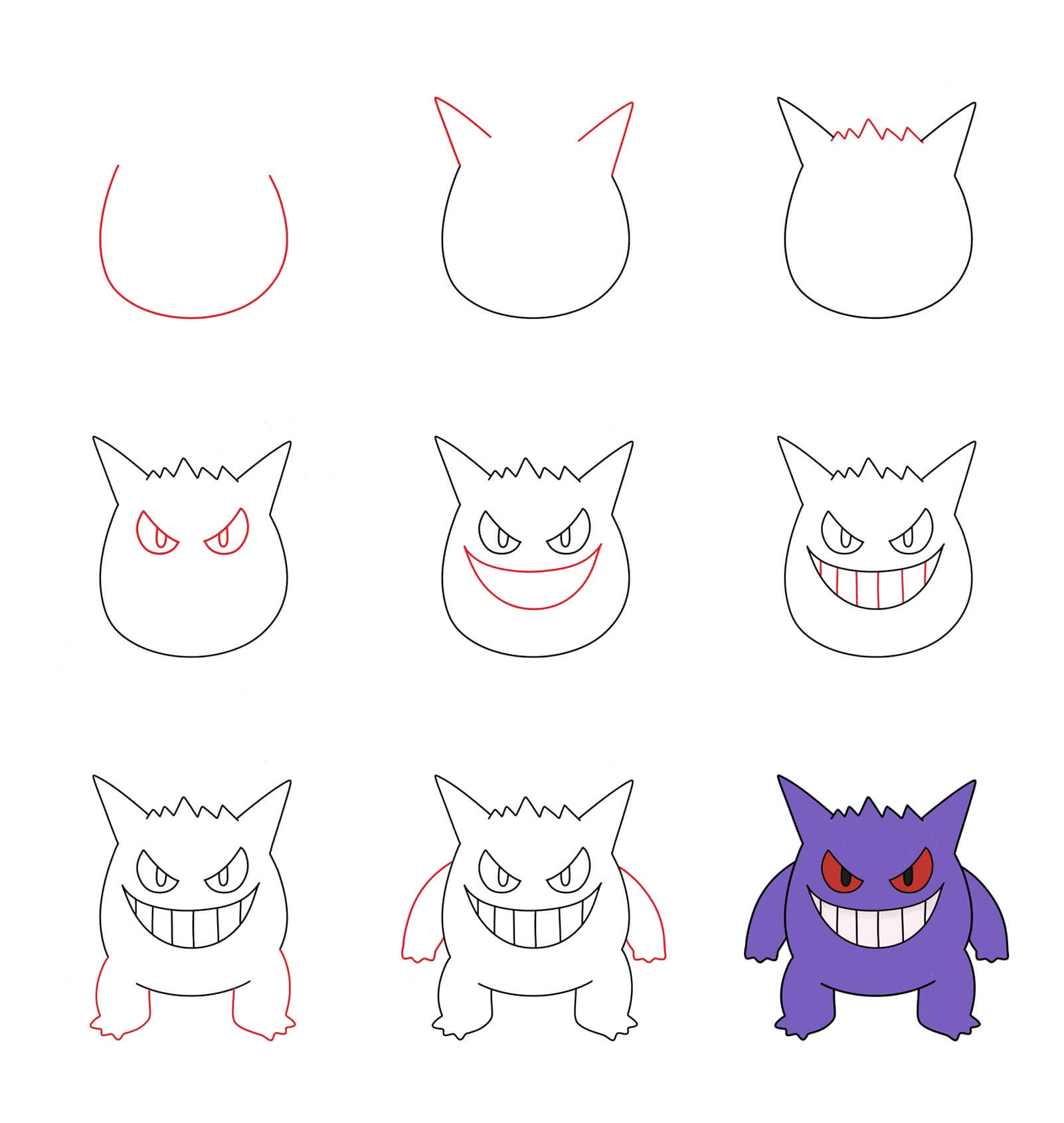 Gengar Drawing Ideas