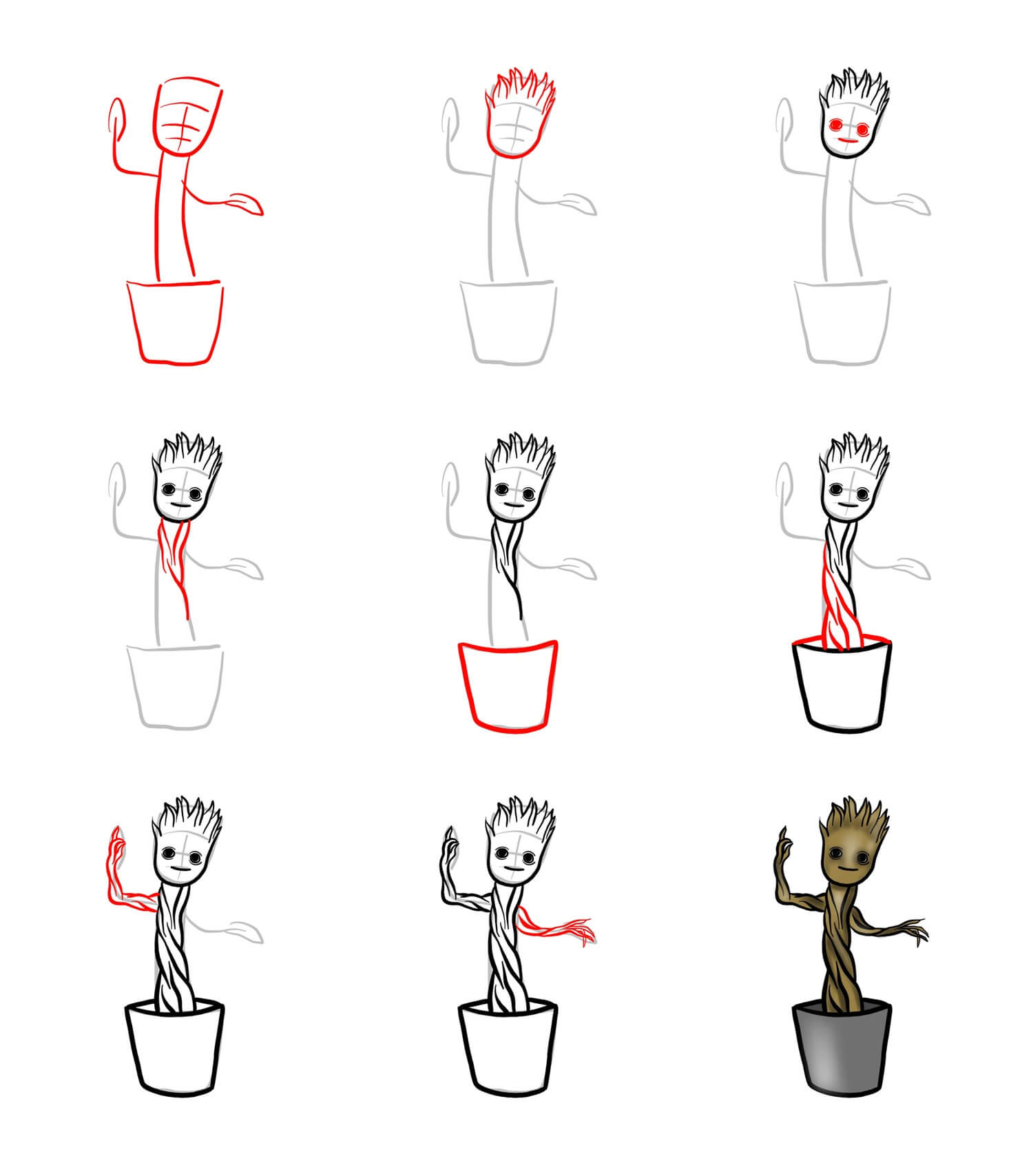 Groot Drawing Ideas