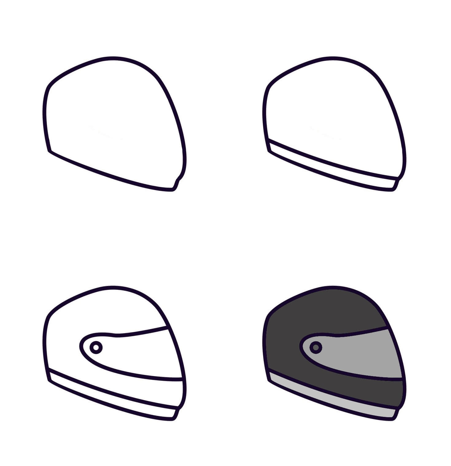 Helmet Drawing Ideas