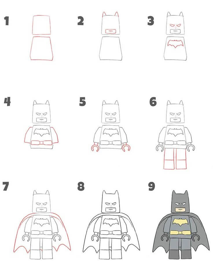 Lego Batman (1) Drawing Ideas