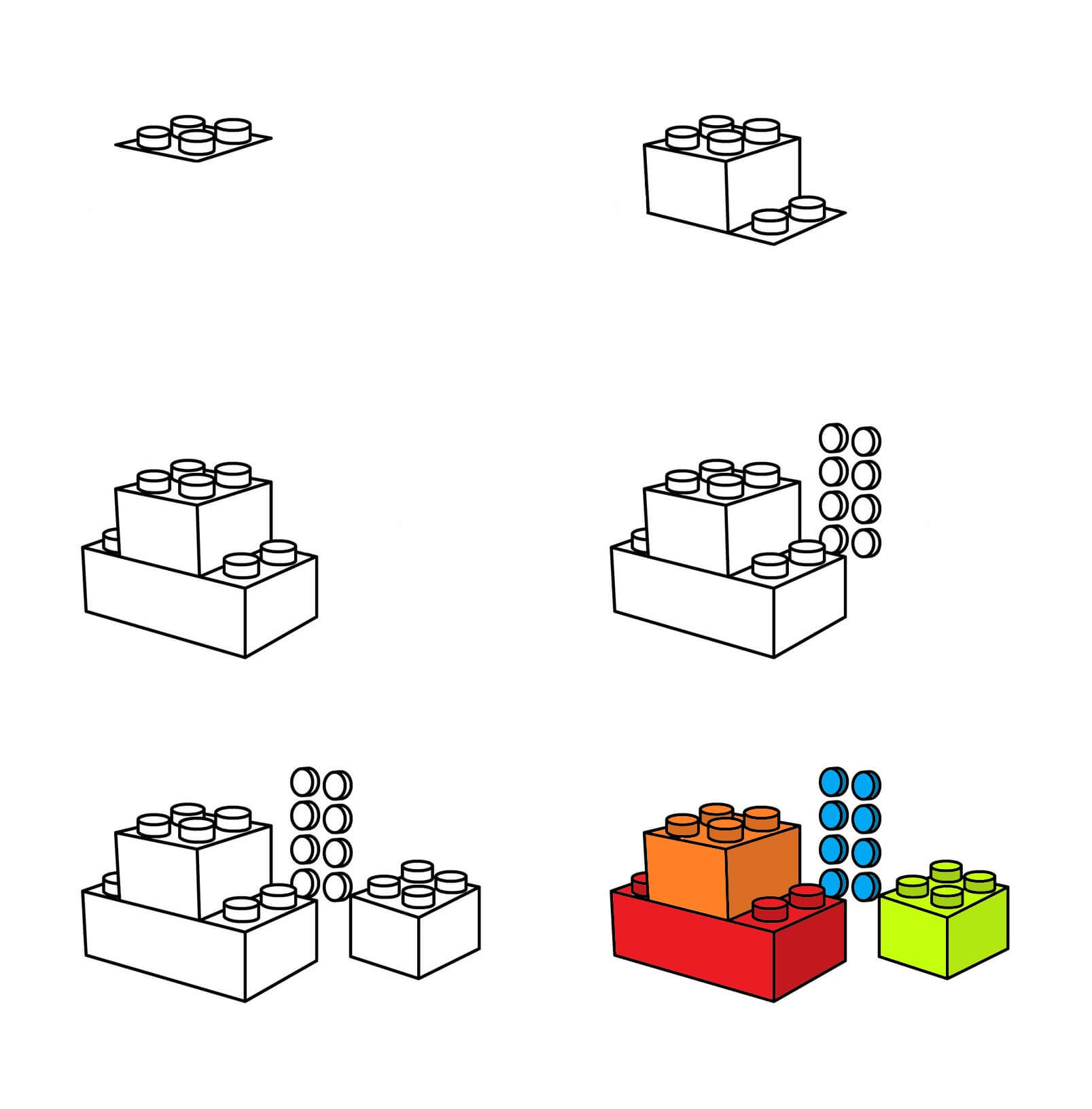 Lego blocks (2) Drawing Ideas