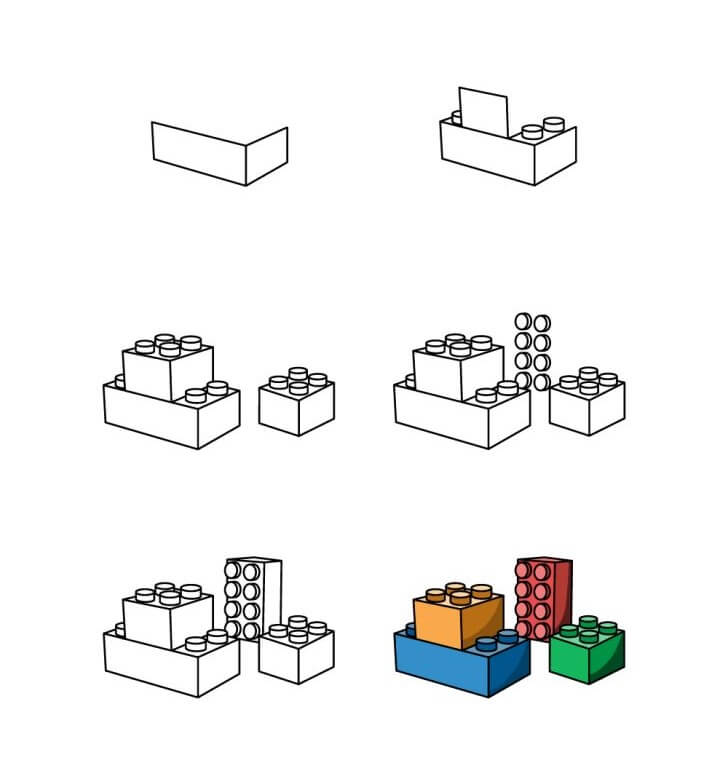 Lego blocks (4) Drawing Ideas