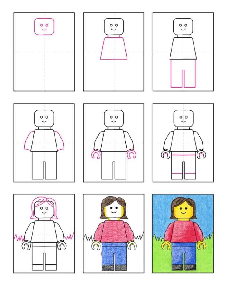 Lego characters (2) Drawing Ideas