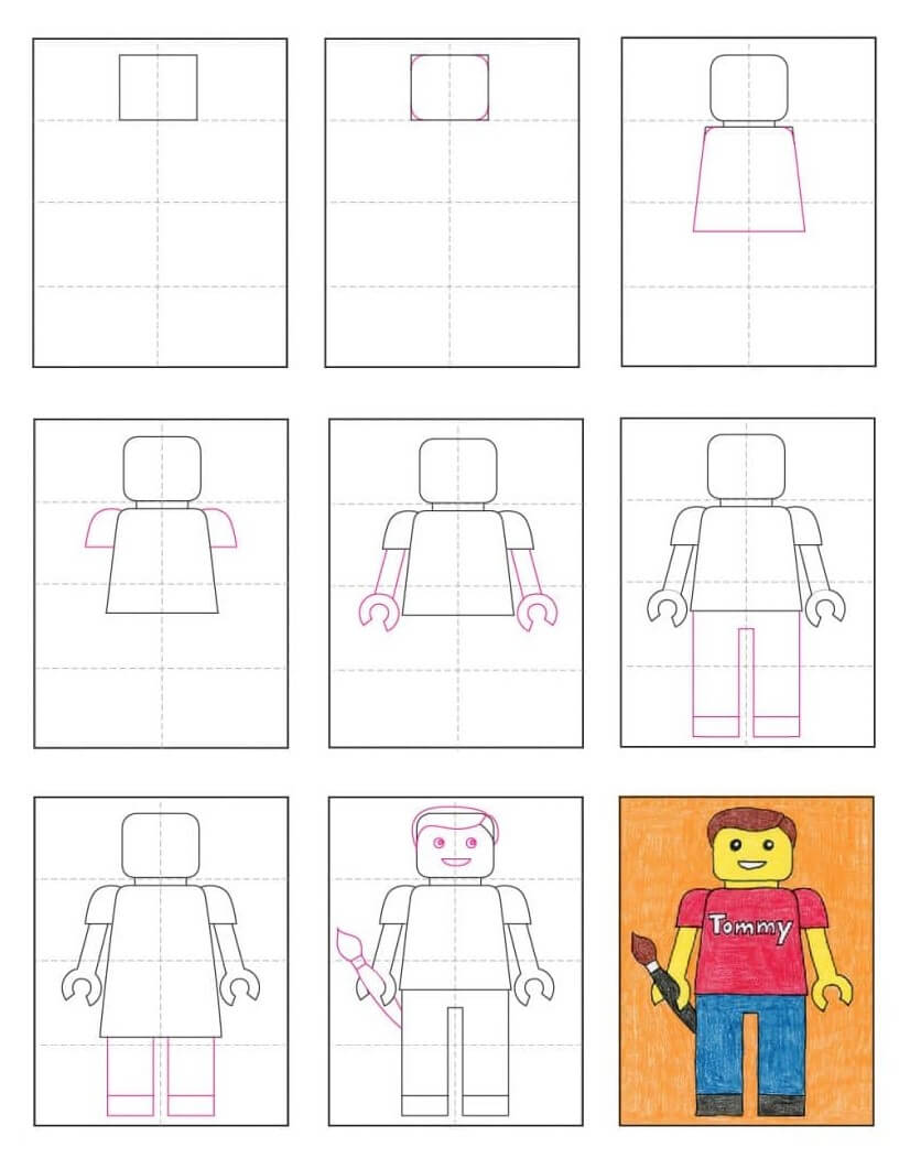 Lego characters (3) Drawing Ideas