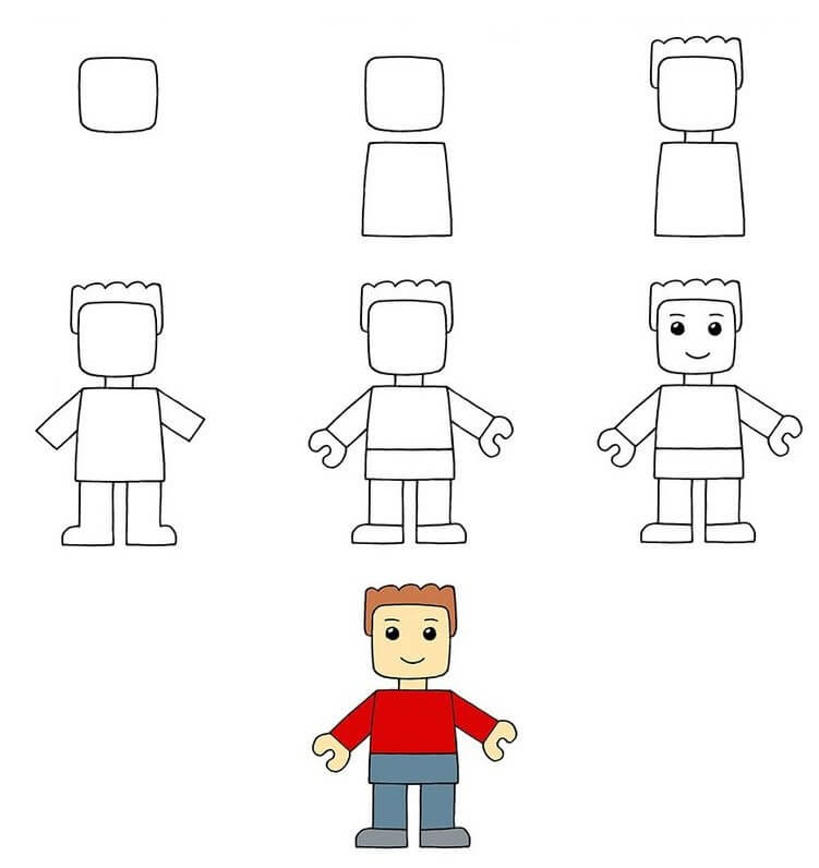 Lego characters (5) Drawing Ideas