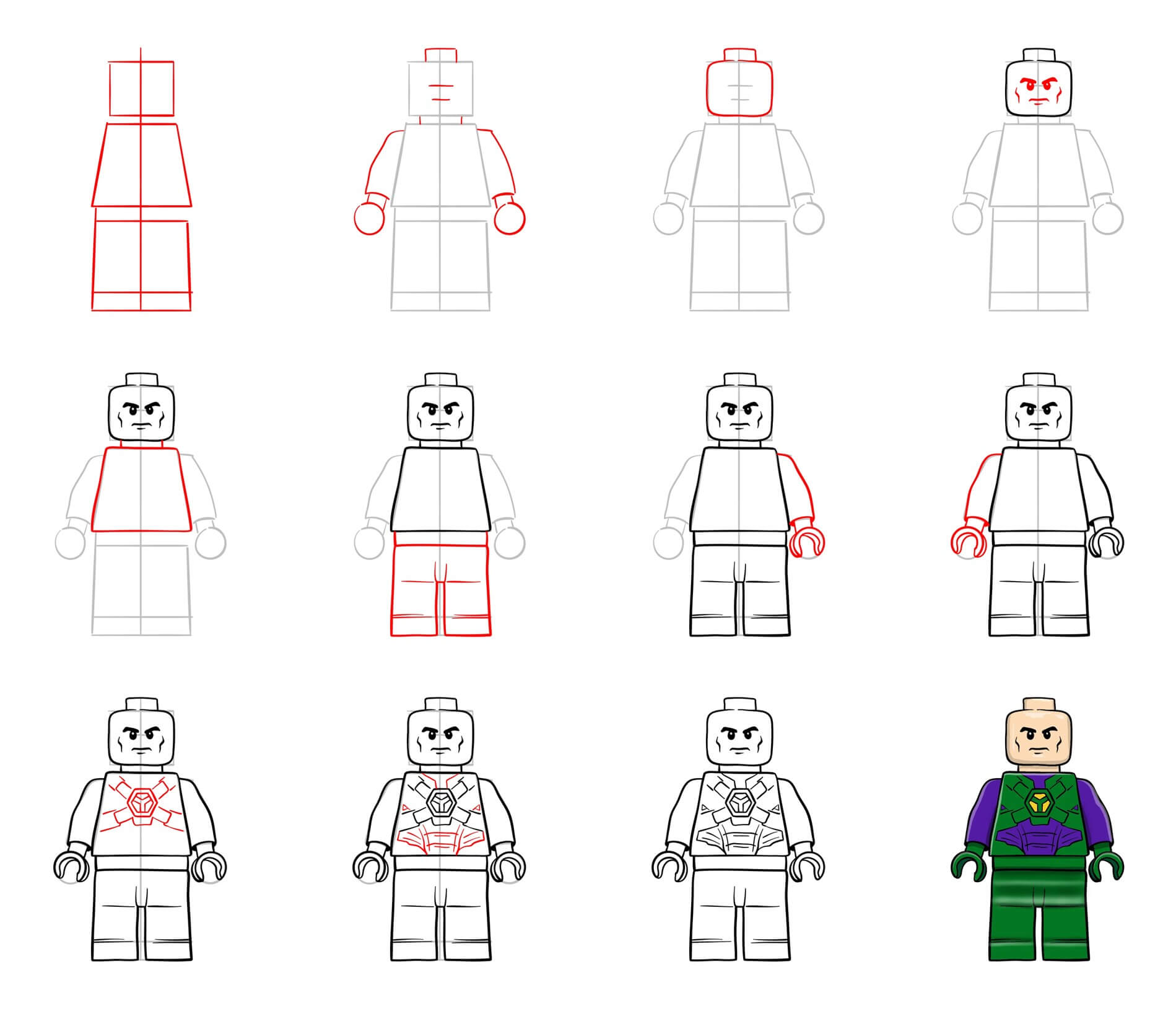 Lego Ninja (3) Drawing Ideas