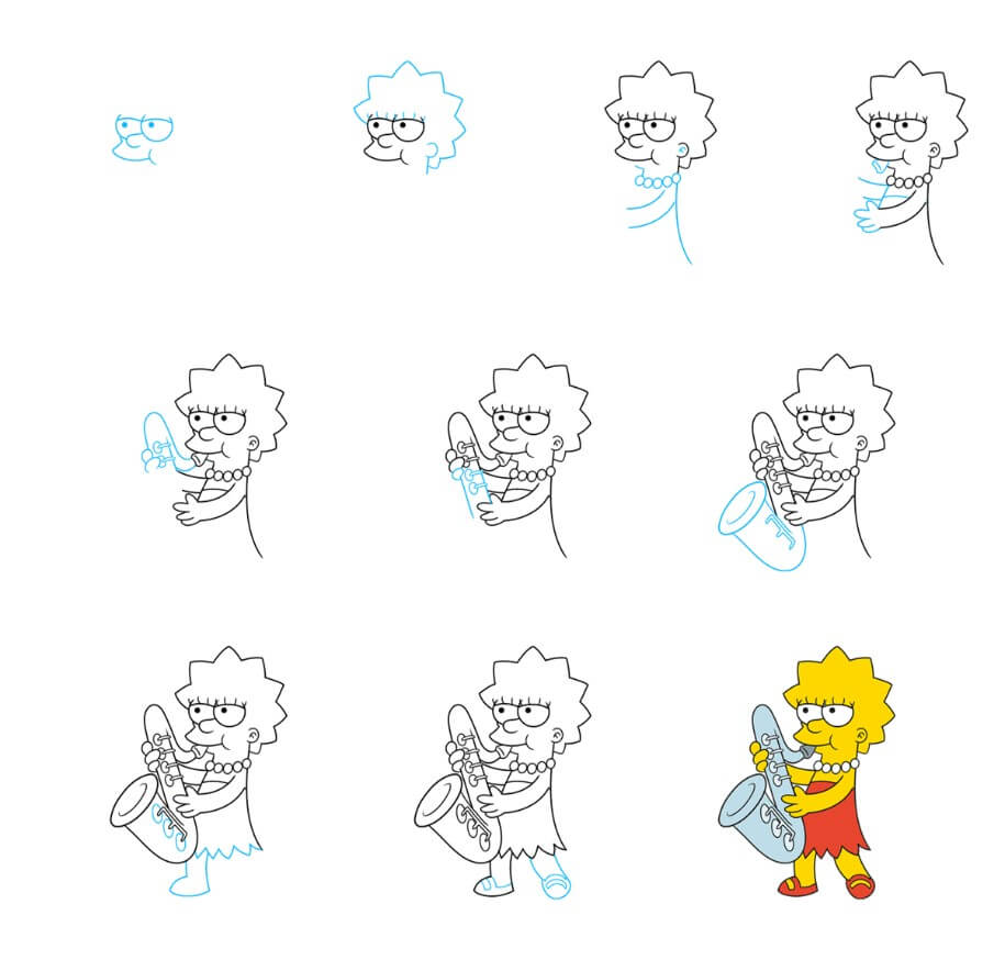 Lisa Simpson idea (10) Drawing Ideas