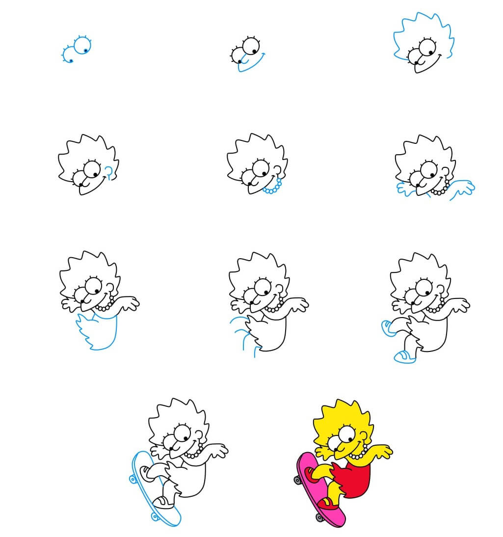 Lisa Simpson idea (13) Drawing Ideas