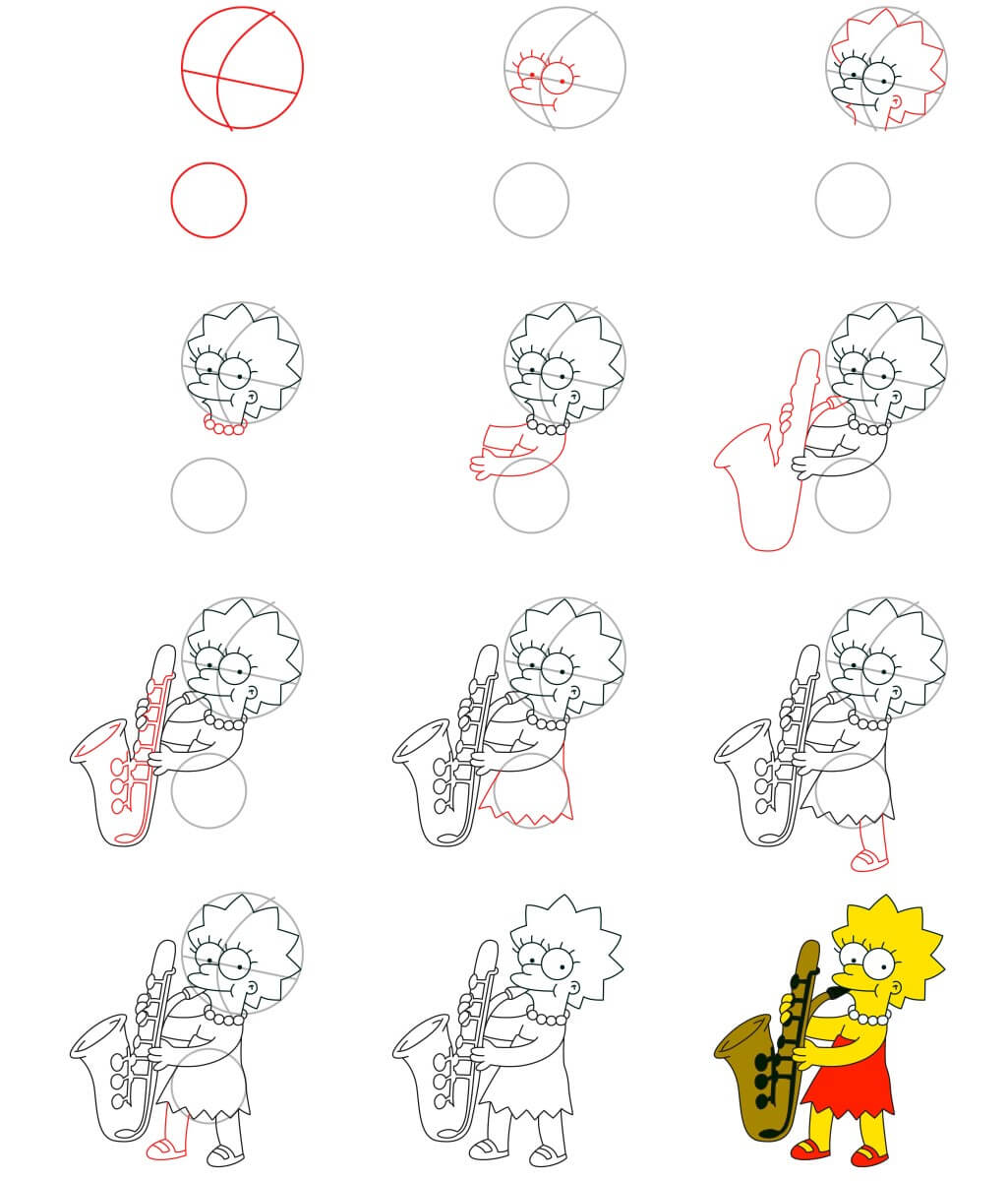 Lisa Simpson idea (6) Drawing Ideas