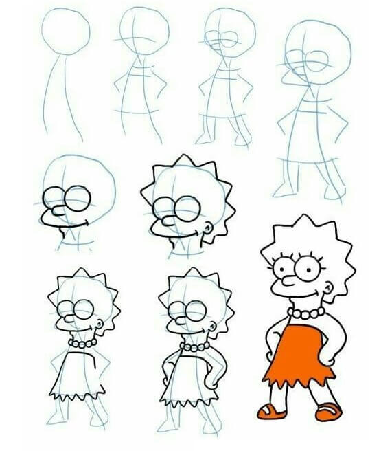 Lisa Simpson idea (7) Drawing Ideas