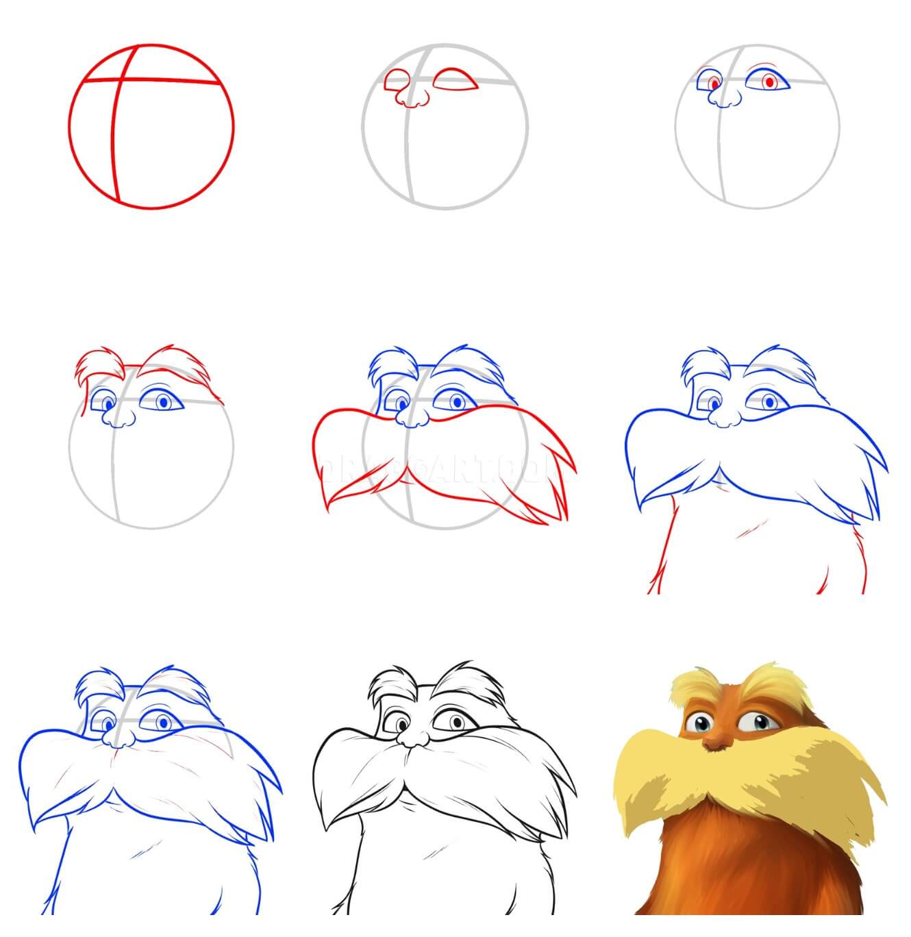 Lorax Drawing Ideas